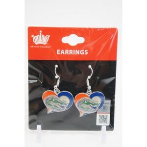 Aminco Florida Gators Heart Earrings NCAA College Sports Jewelry Team Spirit‎